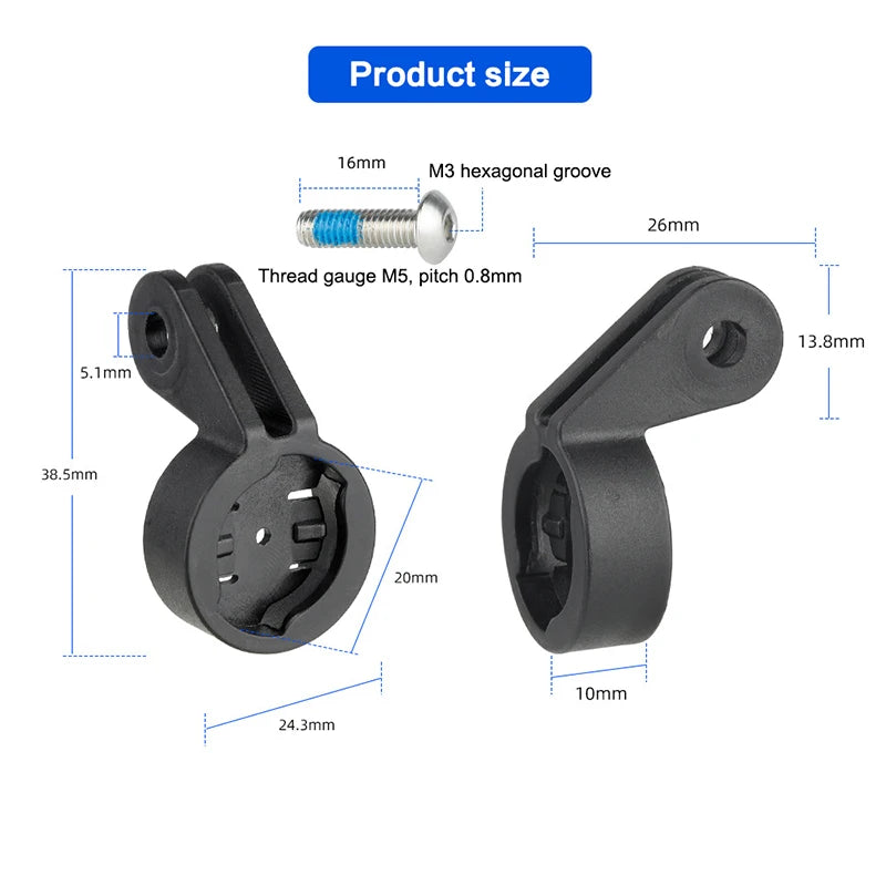 Soporte de luz Deemount para Magicshine RN120 y SEEMEE 60 / 100 / 180 / 200 / 300, adaptador de luz trasera para bicicleta MTB, montaje bajo el asiento, accesorio