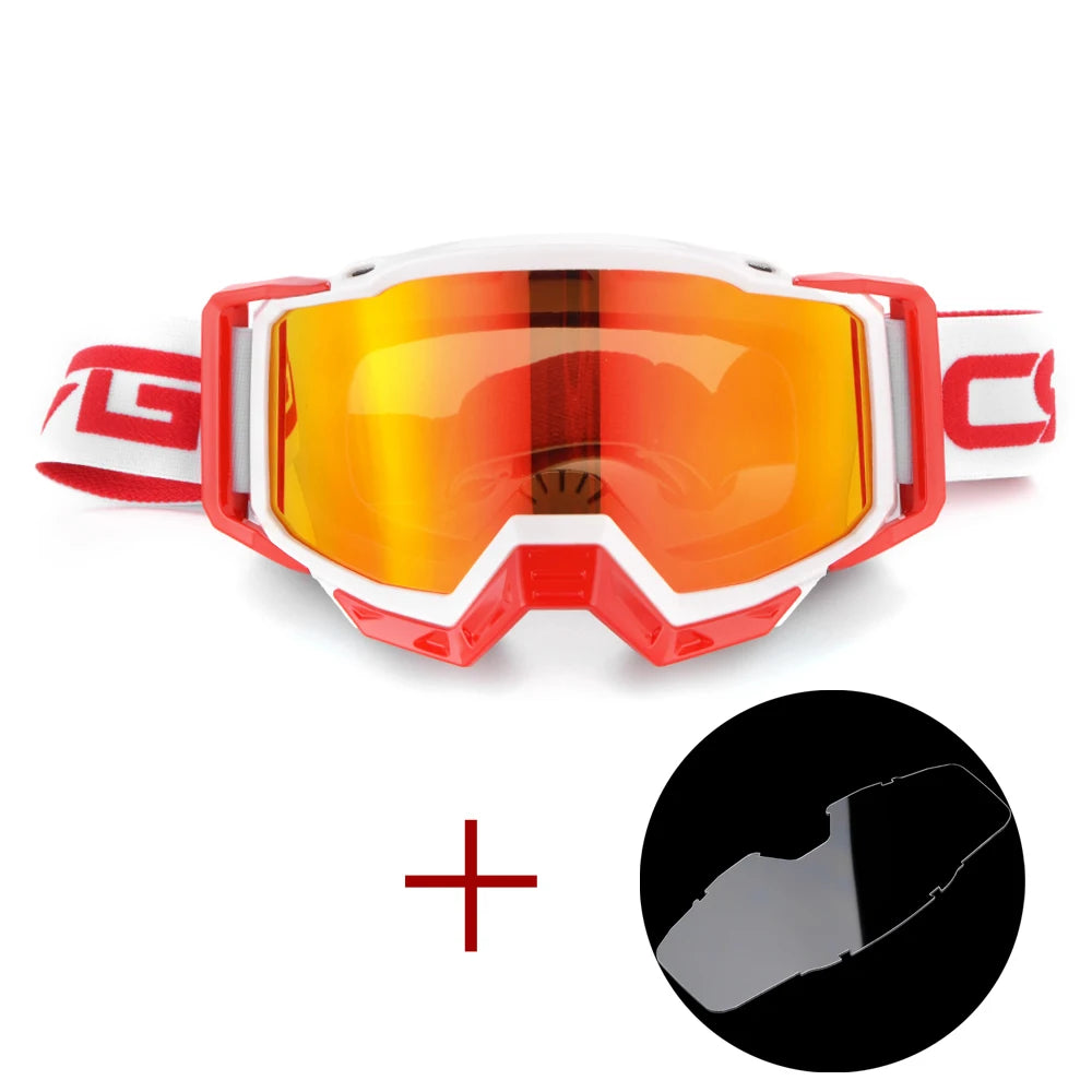 Motocross Glasses Goggles Biker Off Road Sport Helmet Sunglasses with Clear Lens Eyeglasses for Dirt Bike Cycling Safety Oculos