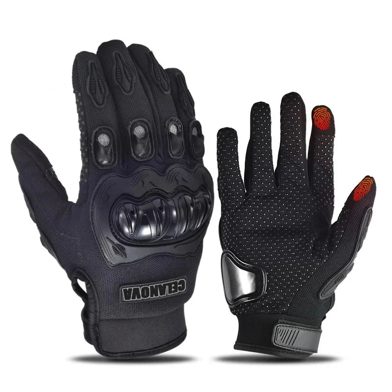 Guantes nuevos para hombre – Guantes de bicicleta y motocicleta con nudillos reforzados, compatibles con pantalla táctil, ideales para motocross y conducción en moto.