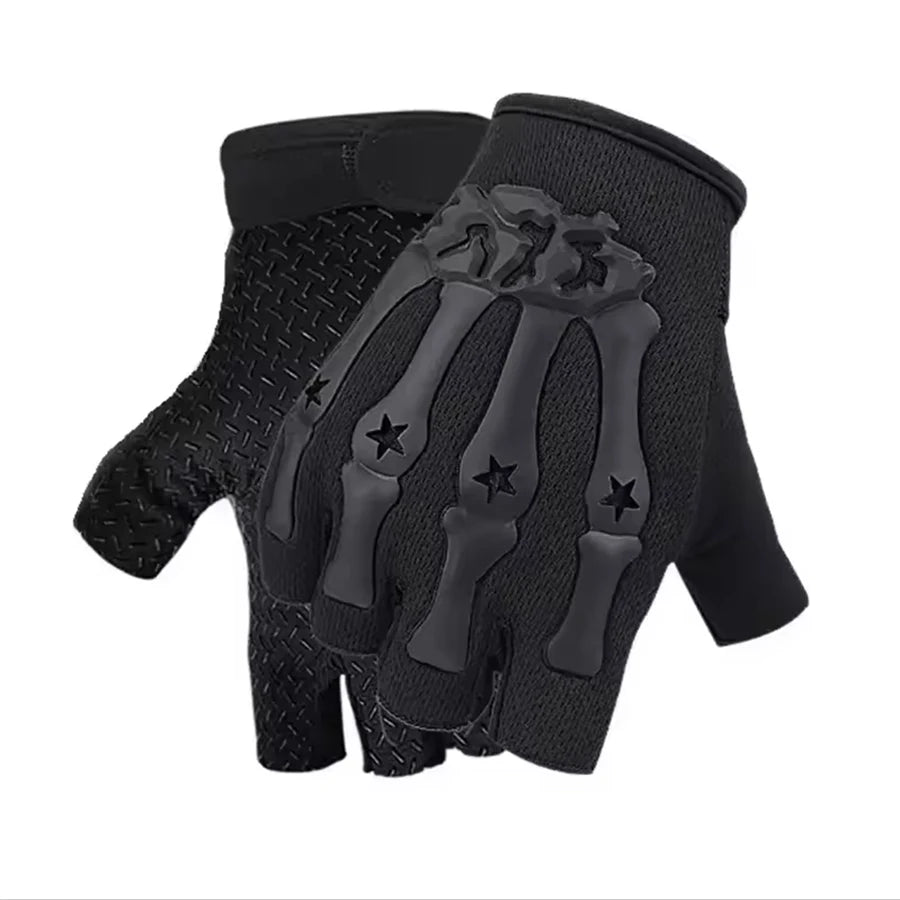 Guantes sin dedos para conducción – Guantes antideslizantes de medio dedo, ideales para motocicleta, ciclismo, escalada, senderismo, caza y deportes al aire libre.