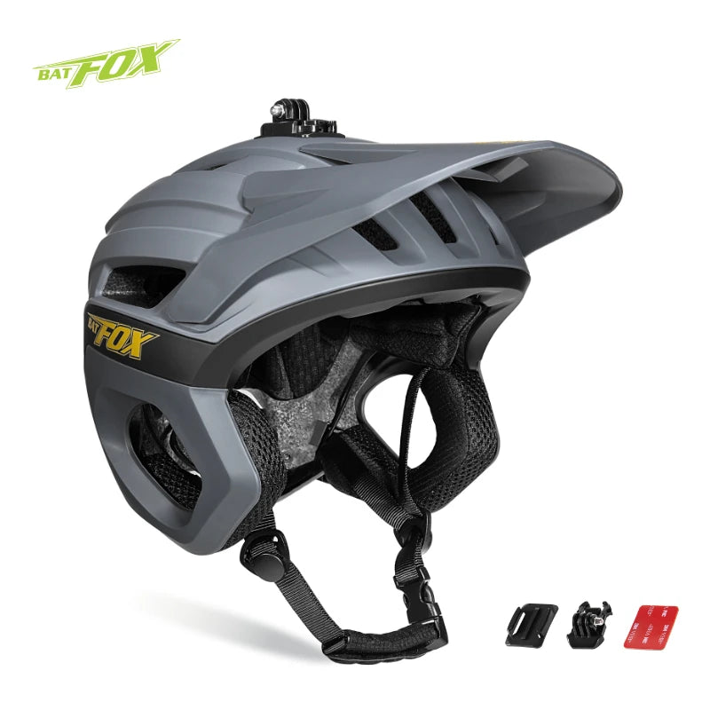 BATFOX 3/4 Cycling helmet Off road Speed Outdoor Sports Protect Safety Gear Men Women Three-quarters Road MTB Bicycle Helmets