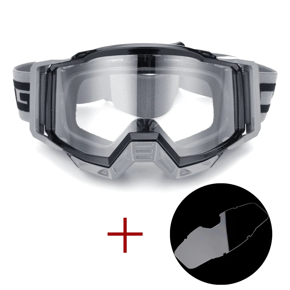 Motocross Glasses Goggles Biker Off Road Sport Helmet Sunglasses with Clear Lens Eyeglasses for Dirt Bike Cycling Safety Oculos