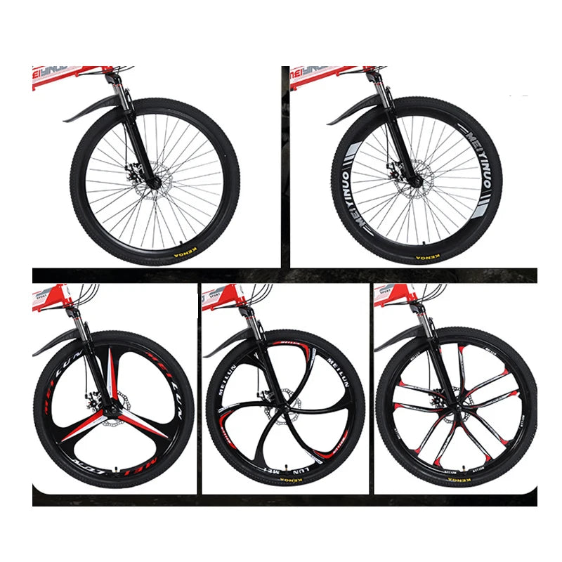 Bicicleta de montaña plegable MTB con absorción de impactos, profesional, para hombre y mujer, ideal para carretera y montaña.