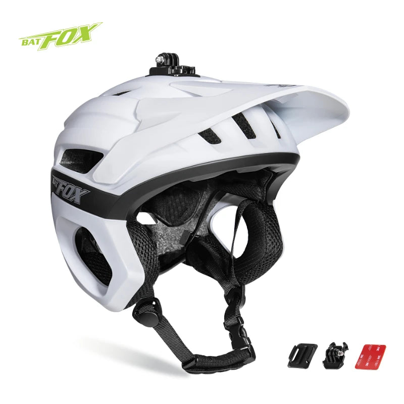 BATFOX 3/4 Cycling helmet Off road Speed Outdoor Sports Protect Safety Gear Men Women Three-quarters Road MTB Bicycle Helmets