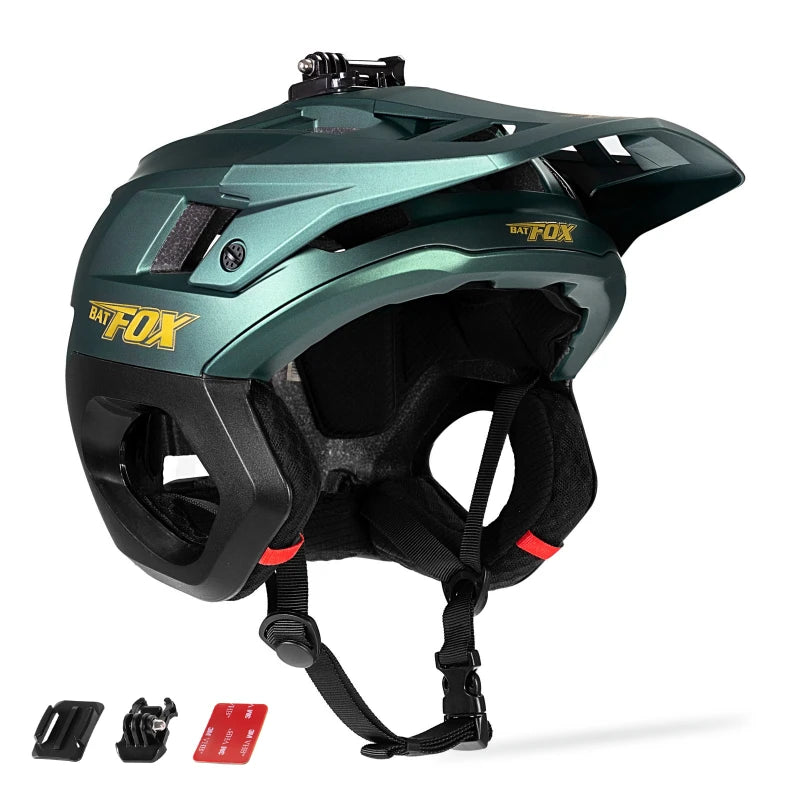 BATFOX 3/4 Cycling helmet Off road Speed Outdoor Sports Protect Safety Gear Men Women Three-quarters Road MTB Bicycle Helmets