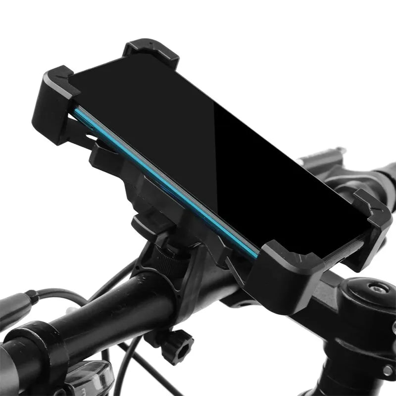 Soporte para teléfono MTB/Moto/Bicicleta – Soporte antideslizante rotativo 360°, ideal para iPhone y navegación en ciclismo.