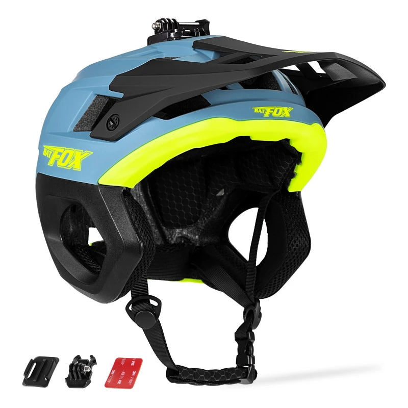 BATFOX 3/4 Cycling helmet Off road Speed Outdoor Sports Protect Safety Gear Men Women Three-quarters Road MTB Bicycle Helmets