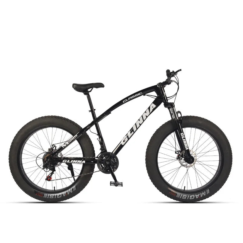 Bicicleta de montaña Fatbike de doble suspensión, rueda de 26", neumático 4.0, para nieve y playa, MTB para hombre.